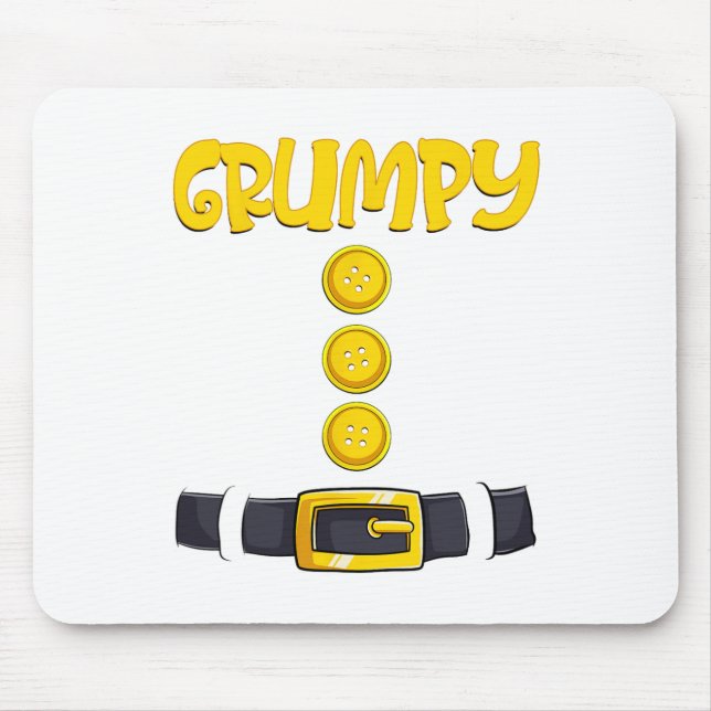 Grumpy Halloween Dwarf Costume Colour Matching  Mouse Pad (Front)