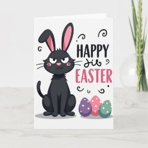 Grumpy Hare Happy Easter Card