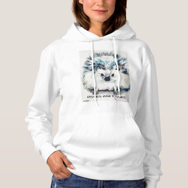 Grumpy Hedgehog T-Shirt Hoodie (Front)