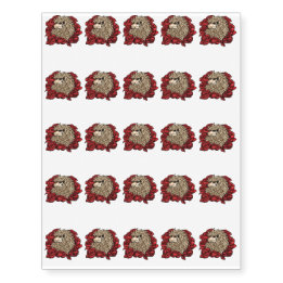 Grumpy Hedgehog Temporary Tattoos