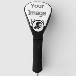 Grumpy Hermit Crab Silhouette Monogram w Photo Golf Head Cover