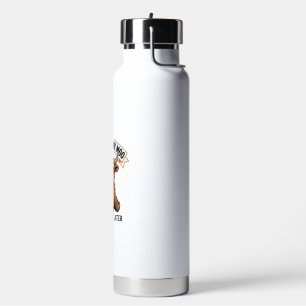 Grumpy Highland Cow Funny Offline Mood Shirt Water Bottle