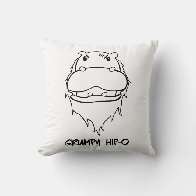 Grumpy Hip-O Cushion (Front)