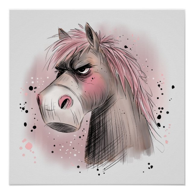 Grumpy Horse Poster (Front)