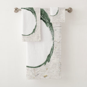 Grumpy Japanese Frog Toad 19th Century  Bath Towel Set