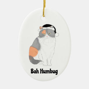 Grumpy Katie bah humbug Christmas tree decoration
