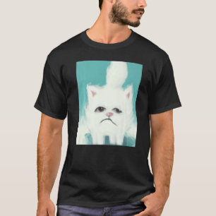 Grumpy kitten artwork angry cat T-Shirt