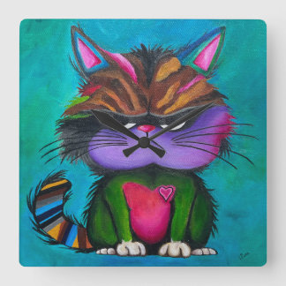 Grumpy Kitty Clock