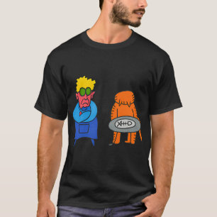 Grumpy Lady and Guilty Cat – Funny Hand-Drawn Ca T-Shirt