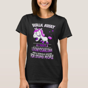 Grumpy Leiomyosarcoma Unicorn I Have Leiomyosarcom T-Shirt