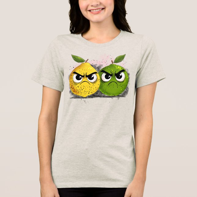 Grumpy Lemon Grumpy Lime Tri-Blend Shirt (Front)