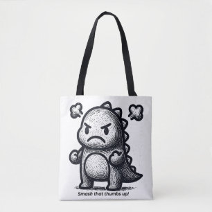 Grumpy Little Dino Tote Bag