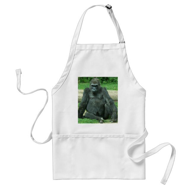 Grumpy Lowland Gorilla Standard Apron (Front)
