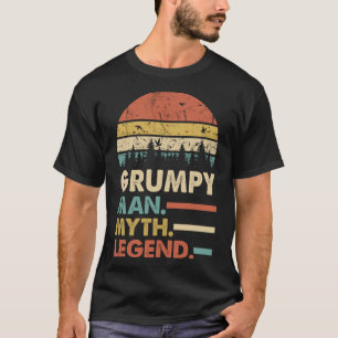 Grumpy Man Myth Legend Vintage Men Retro Classic G T-Shirt