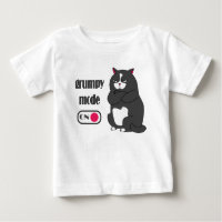 Grumpy mode on funny fat cat 