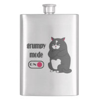 Grumpy mode on funny fat cat