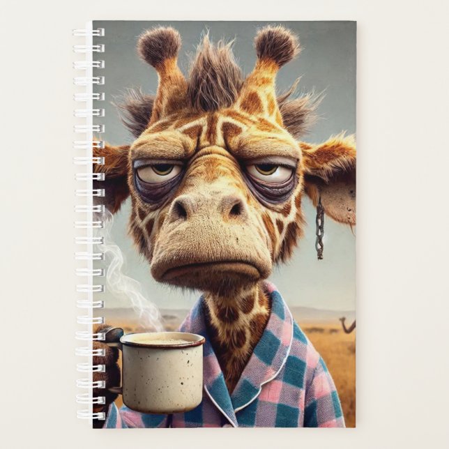 Grumpy Morning Giraffe Planner (Front)