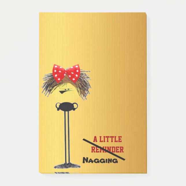 Grumpy nag post-it notes (Front)