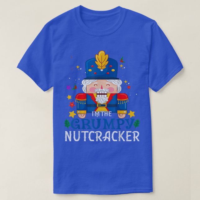 Grumpy Nutcracker Matching Family Group Christmas  T-Shirt (Design Front)