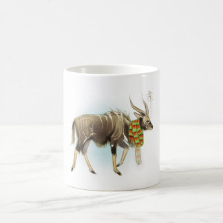 Grumpy Nyala with a scarf on! Coffee Mug
