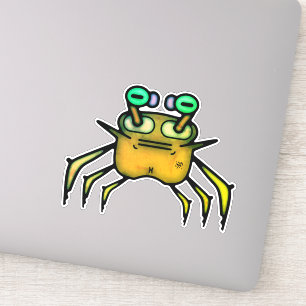 Grumpy odd crab v2 sticker