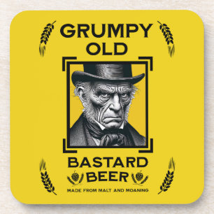 Grumpy Old Bastard Beer Coaster