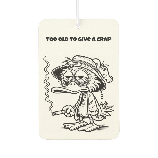 Grumpy Old Man Car Air Freshener (Front)