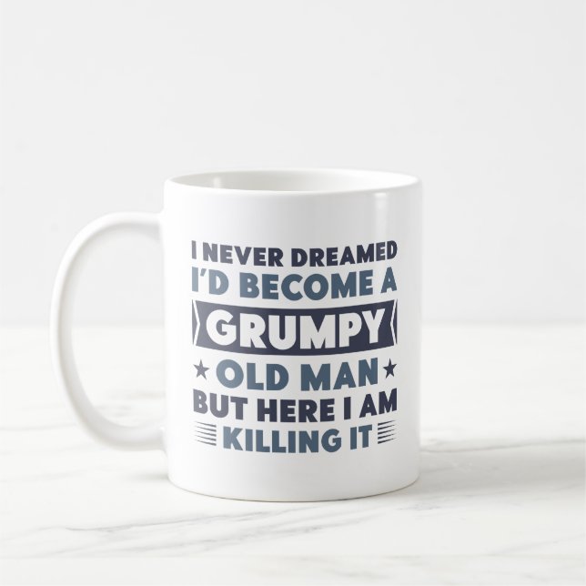 Grumpy Old Man Coffee Mug (Left)