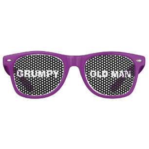 GRUMPY OLD MAN FUNNY BIRTHDAY Party Sunglasses