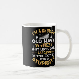 Grumpy Old Veteran Patriotic Funny Military Vetera Coffee Mug