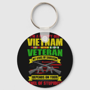 Grumpy Old Vietnam Veteran 212 Key Ring