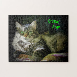 Grumpy on flannel jigsaw puzzle