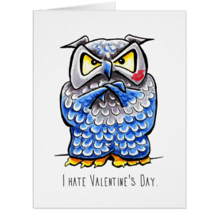 Grumpy Owl Hate Valentines Day