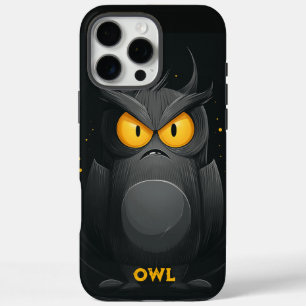 Grumpy Owl Personalised iPhone 16 Pro Max Case