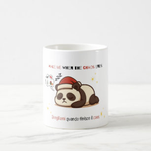 Grumpy Panda Christmas Mug