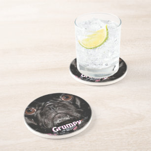 Grumpy Puggy Coasters