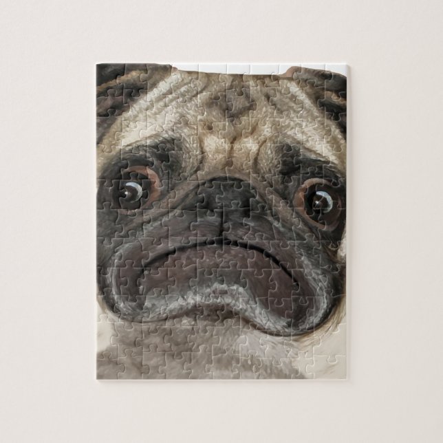 Grumpy Puggy Gifts Jigsaw Puzzle (Vertical)