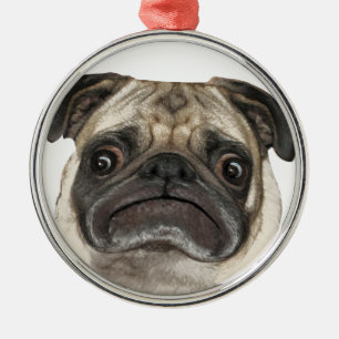 Grumpy Puggy Gifts Metal Tree Decoration