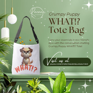 Grumpy Puppy Tote Bag