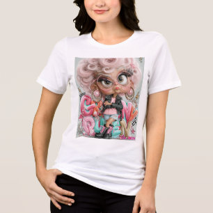Grumpy Queen Pink Punk Tri-Blend Shirt