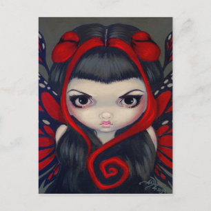 "Grumpy Red Fairy" Postcard