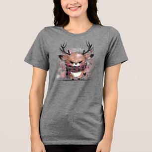 Grumpy Reindeer Tri-Blend Shirt