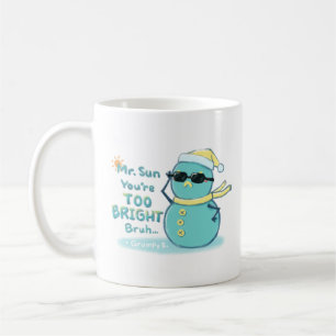 Grumpy S. Illustration: Mr. Sun You're TOO BRIGHT Coffee Mug