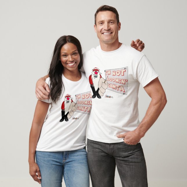 Grumpy Santa Long Sleeve Raglan T Shirt (Unisex)