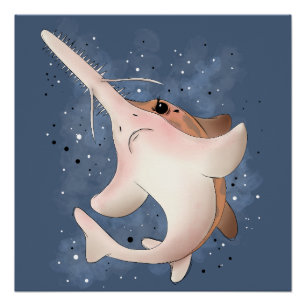 Grumpy Sawshark Poster