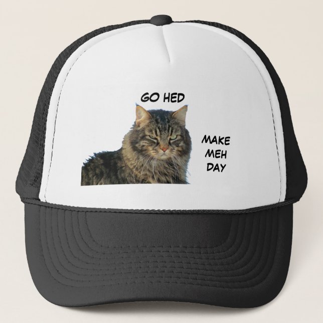 Grumpy Says Make Meh Day Trucker Hat (Front)