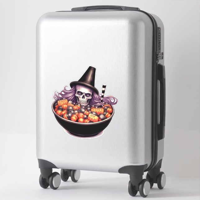 Grumpy skull in candy bowl (Suitcase)