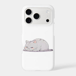 Grumpy Sleepy Cat Kawaii Design