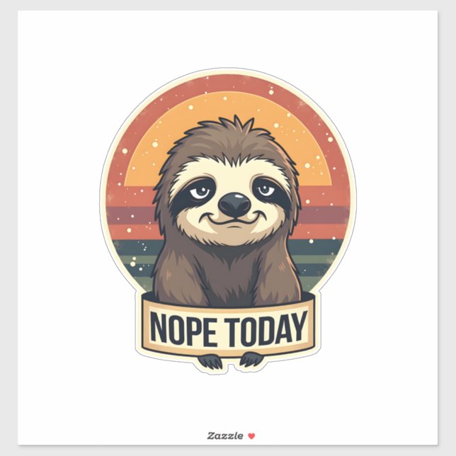 Grumpy Sloth Vintage Funny Retro Shirt Design (Sheet)