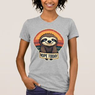 Grumpy Sloth Vintage Funny Retro Shirt Design